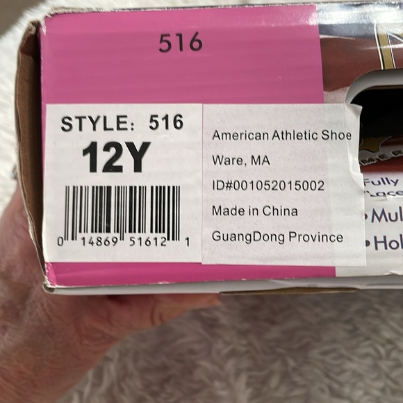 Figure Ice Skates Girls Size 12Y American Soft Boot white pink EC - Picture 6 of 7